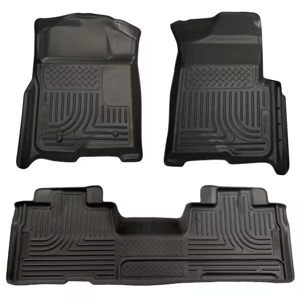 Husky Liner 98341 WeatherBeater Front and Second Row Floor Liners for Ford F-150 SuperCab