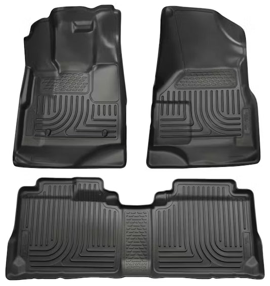 Husky Liner 98351 WeatherBeater Front & Second Seat Floor Liners for 2009-2012 Ford Escape, 2009-2011 Mercury Mariner & Tribute - Black