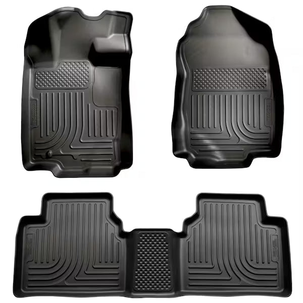 Husky Liner 98361 Custom Molded Front & Rear Seat Liners for Ford Fusion, Milan, Zephyr, and Mercury MKZ - Black