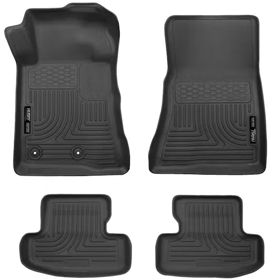 Husky Liner 98371 Weatherbeater Floor Liners for Ford Mustang 1014 Front & Rear Seats, Black