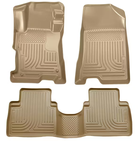 Husky Liner 98403 Tan Front and Second Seat Floor Liners for Honda Accord 4-Door