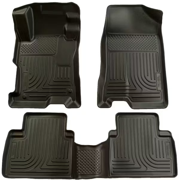 Husky Liner 98411 Front and Second Seat Floor Liners for 2011 Honda Civic 4-Door, Black