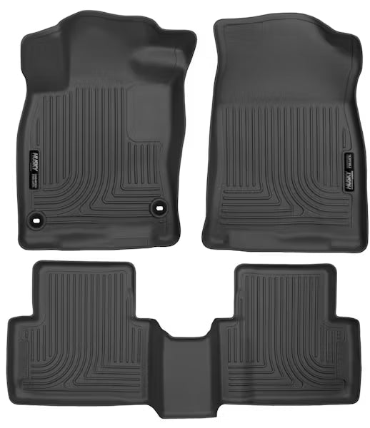 Husky Liners WeatherBeater Front & Second Seat Floor Liners for 2016-2021 Honda Civic Sedan (Part #98461)