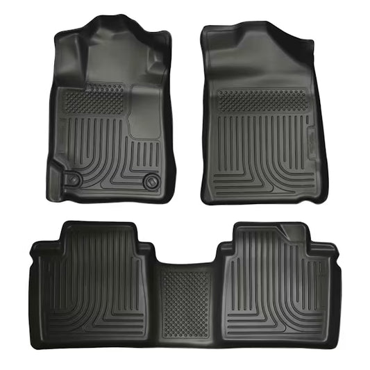 Husky Liner 98511 Front and Second Seat Liner for Toyota Camry 2011-2017, Black