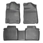 Husky Liner 98512 Front and Second Seat Floor Liners for Toyota Camry 2011-2019, Grey