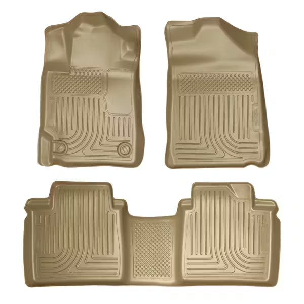Husky Liner 98513 Tan Front and Second Seat Floor Liners for Toyota Camry 2007-2011