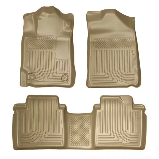 Husky Liner 98513 Tan Front and Second Seat Floor Liners for Toyota Camry 2007-2011