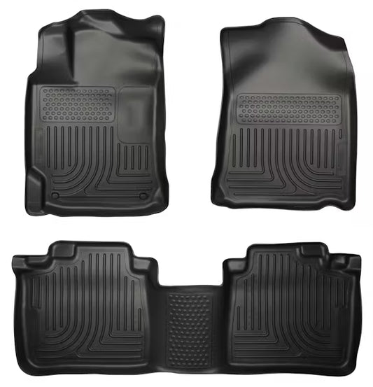 Husky Liner 98541 Front & Second Seat Floor Liners for Toyota Venza (Black)