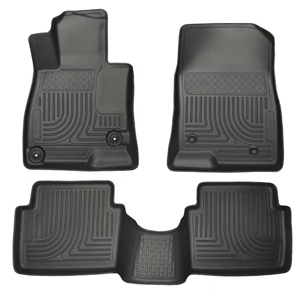Husky Liner 98651 Mazda 3 Front and Second Row Floor Liners in Black