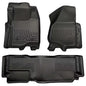 Husky Liner 98721 Front and Second Seat Floor Liners for Ford F250/F350/F450 Super Duty (Extended Cab) without Manual Transfer Case, Black