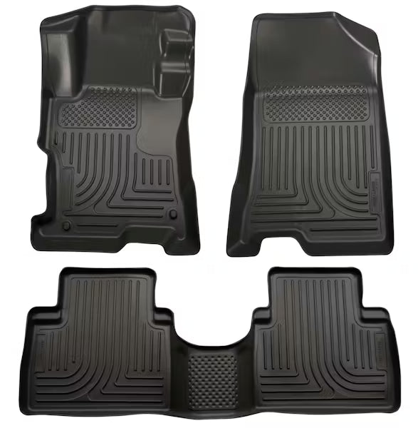 Husky Liner 98811 Weatherbeater Floor Liners for Kia Sorento – Front and Second Row, Black