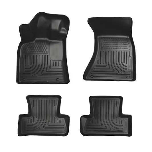 Husky Liner 98821 Custom Molded WeatherBeater Floor Liners for Mercedes GLK Front & Second Row Seats