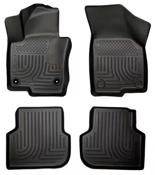 Husky Liner 98831 WeatherBeater Front & Second Seat Floor Liners for 2015 Jetta Sedan, Black