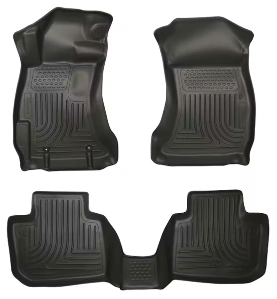 Husky Liner 98841 Weatherbeater Floor Liners for Subaru Legacy & Outback, Front & Second Seat, Black