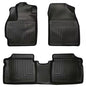 Husky Liner 98921 Custom Molded Front and Second Seat Floor Liners for 2014 Toyota Prius, Black