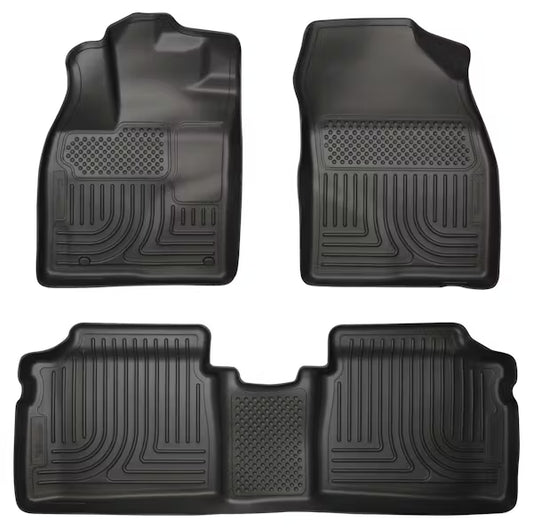 Husky Liner 98931 Floor Liner for 2012-2015 Prius Plug-In Hybrid, Second Row, Black