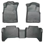 Husky Liner 98952 Weatherbeater Front & Second Seat Floor Liners for Toyota Tacoma Crew Cab in Grey