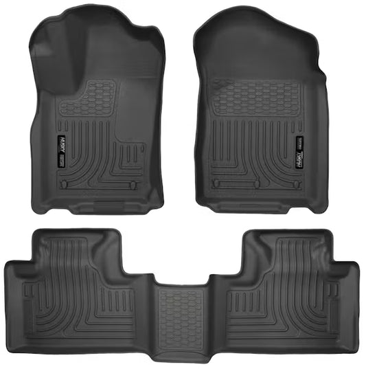 Husky Liner 99051 WeatherBeater Front & Second Seat Floor Liners for Dodge Durango and Jeep Grand Cherokee