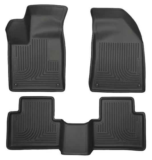 Husky Liner WeatherBeater Series Front and Second Seat Floor Liners for 2016-2020 Vehicles - Black, Part 99071