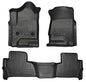 Husky Liner Weatherbeater Series Front & Second Row Floor Liners for 2015-2020 Chevrolet Tahoe and GMC Yukon - Black (Part #99201)