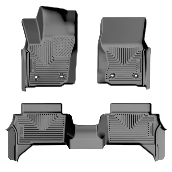 Husky Liner 99281 WeatherBeater Floor Liner for 2024 Toyota Tacoma Hybrid Crew Cab, Front & Second Row, Black