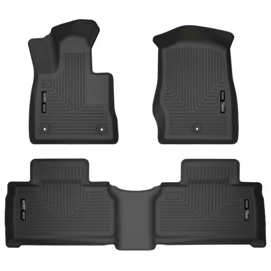 Husky Liner 99321 Front & Second Seat Floor Liners for 2023 Explorer in Black