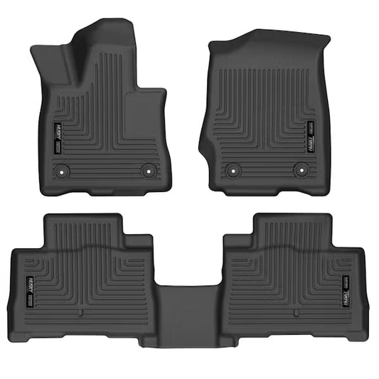 Husky Liner 99331 WeatherBeater Series Front and Second Row Floor Mats for 2023 Lincoln Aviator