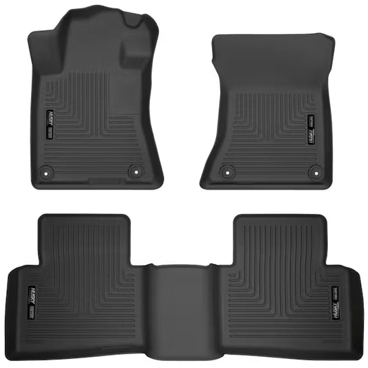 Husky Liners Weatherbeater Series Front and Second Row Floor Liners for 1923 Nissan Altima - Black (Part Number 99381)
