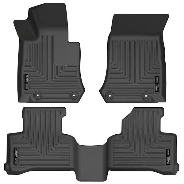 Husky Liner 99391 Front and Second Row Floor Liners for Mercedes-Benz GLC300, Black