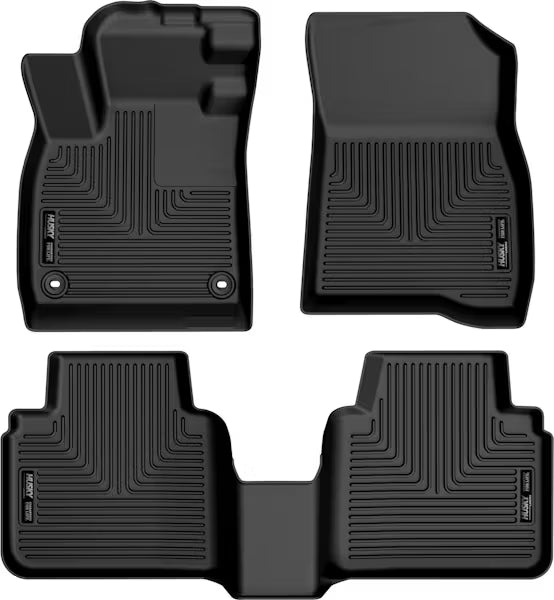 Husky Liners 99421 WeatherBeater Floor Liners for 2023 Honda Accord, Front & Second Seat, 3-Piece Set in Black
