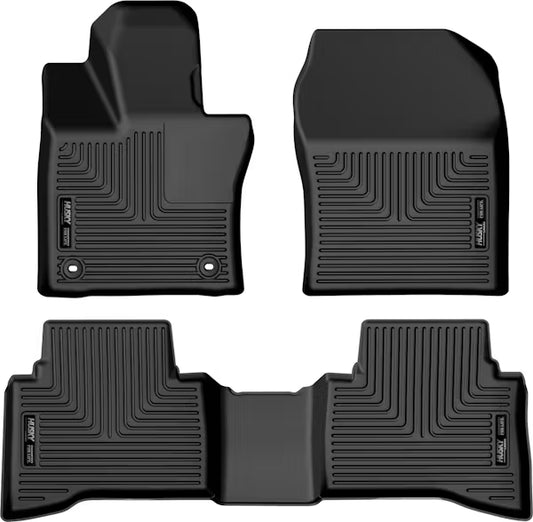 Husky Liner 99431 WeatherBeater Front & 2nd Seat Floor Liners for Toyota Prius 2023, Black