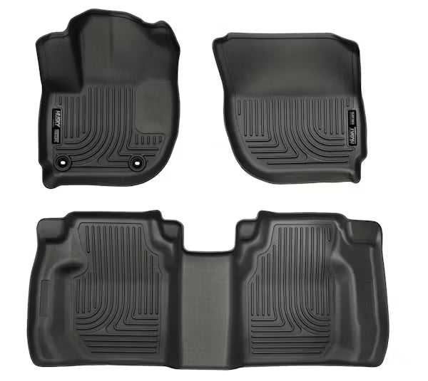 Husky Liner 99491 Weatherbeater Series Front & Second Seat Floor Liners for 1520 Fit, Black