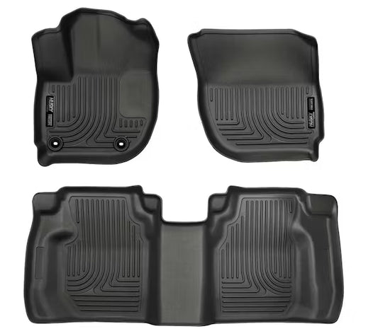 Husky Liner 99491 Weatherbeater Series Front & Second Seat Floor Liners for 1520 Fit, Black