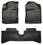 Husky Liners 99501 Front and Rear Seat Floor Liners for Toyota Prius C (2012 Model) in Black
