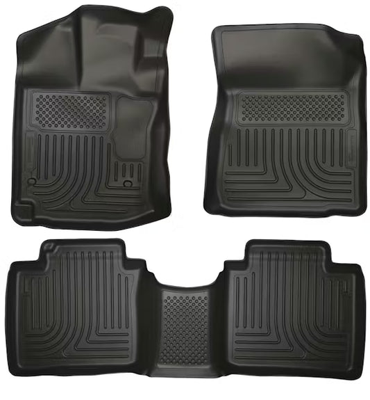 Husky Liner 99541 Front and Second Row Floor Liners for Toyota Venza (Black)