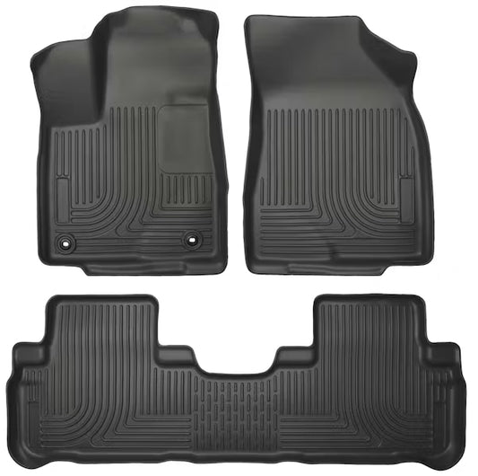 Husky Liner 99601 Highlander Front and 2nd Row Floor Liners for Le/Limited/X Le Models in Black