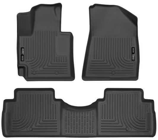 Husky Liner 99611 Weatherbeater Series Front and Rear Seat Floor Liners for Enhanced Footwell Coverage