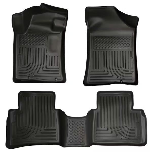 Husky Liners 99641 Front and Second Row Floor Liners for Nissan Altima 2013-2015, Black