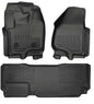 Husky Liner 99721 Front and Second Row Floor Liners for 2016 F250/F350/F450 Super Duty Super Cab (Without Manual Transfer), Black