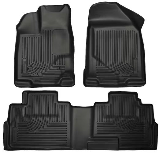 Husky Liner Edge 0714/0715 Mk X Front and Second Seat WeatherBeater Black Liners (Part #99761)