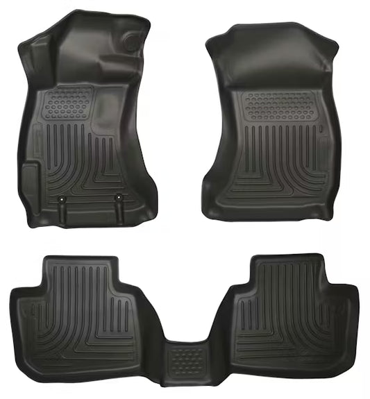 Husky Liner 99801 WeatherBeater Front & Rear Floor Liners for Subaru Impreza 2021 and Newer, Black