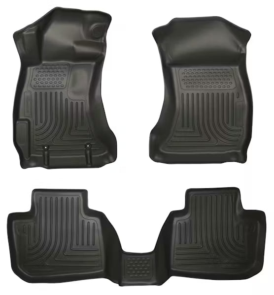 Husky Liner 99841 WeatherBeater Front & Second Seat Floor Liners for 2013-2014 Subaru Legacy and Outback, Black
