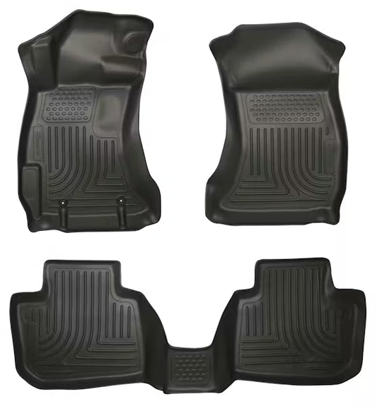 Husky Liner 99841 WeatherBeater Front & Second Seat Floor Liners for 2013-2014 Subaru Legacy and Outback, Black