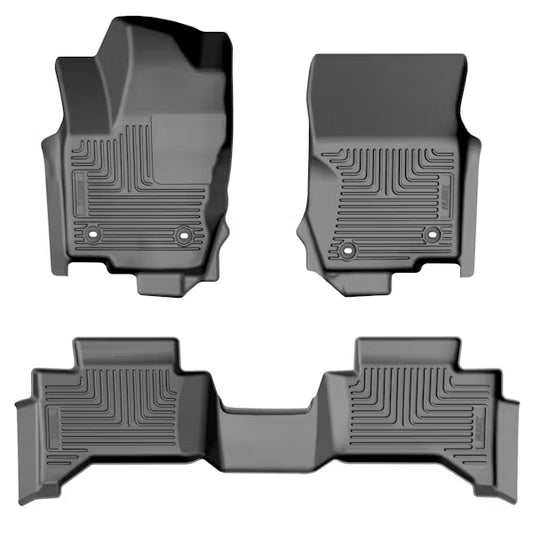 Husky Liner 99861 Front and Rear Floor Liners for 2013-2014 Santa Fe in Black