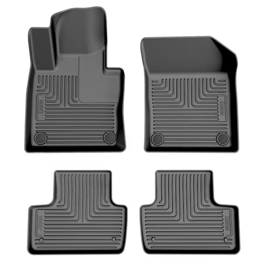 Husky Liner 99911 WeatherBeater Front & Second Row Floor Liners for 2018 Volvo XC60 in Black