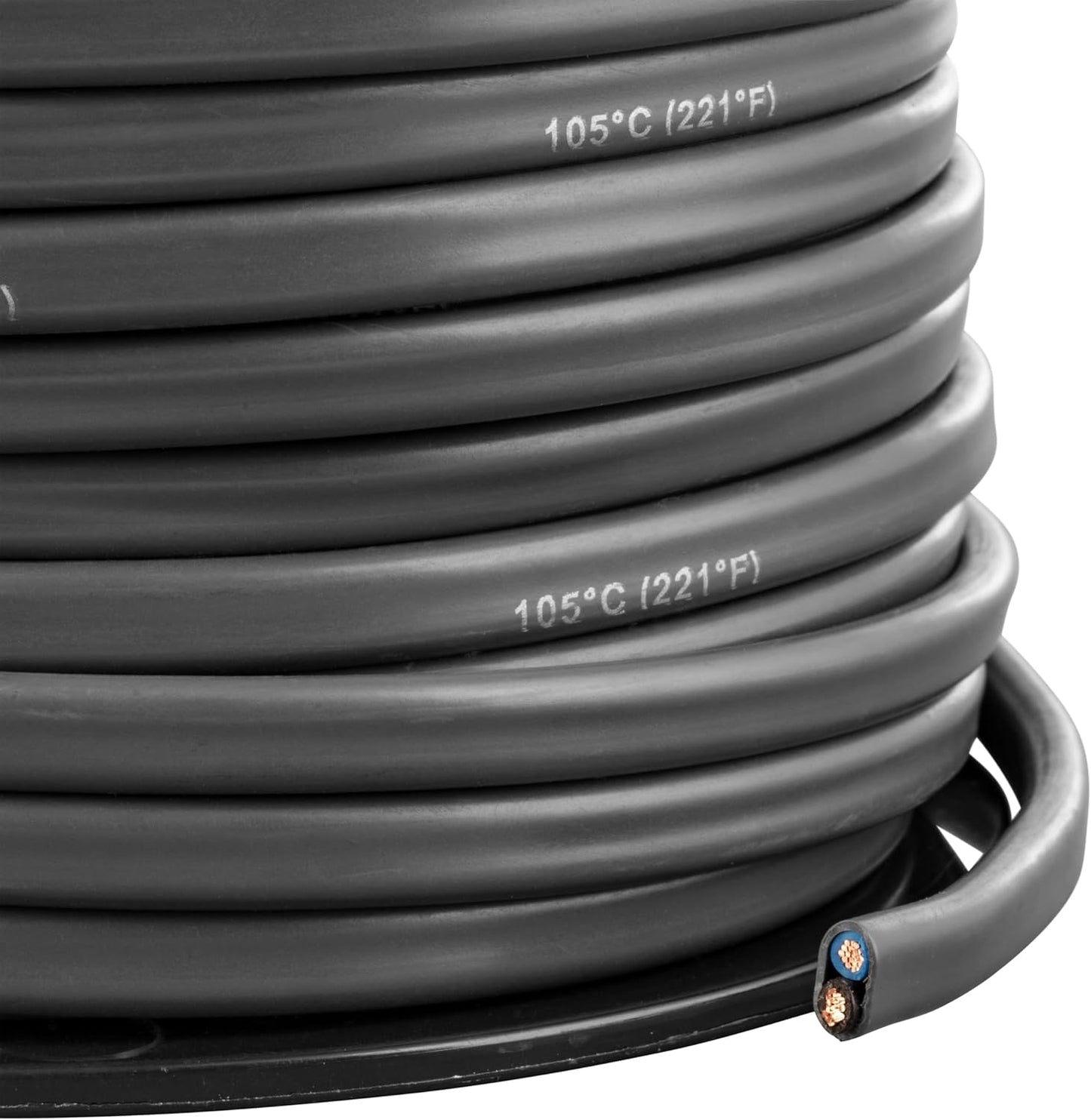 Curt Manufacturing 57038 2-Wire Jacketed Trailer Brake Cable * 180 Feet, 12-Gauge Wire