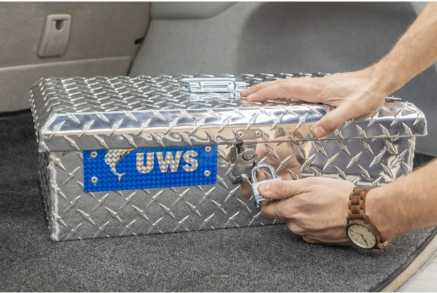 UWS EC20101 20" Heavy-Wall Bright Aluminum Tool Box – Compact, Durable & Corrosion-Resistant Storage