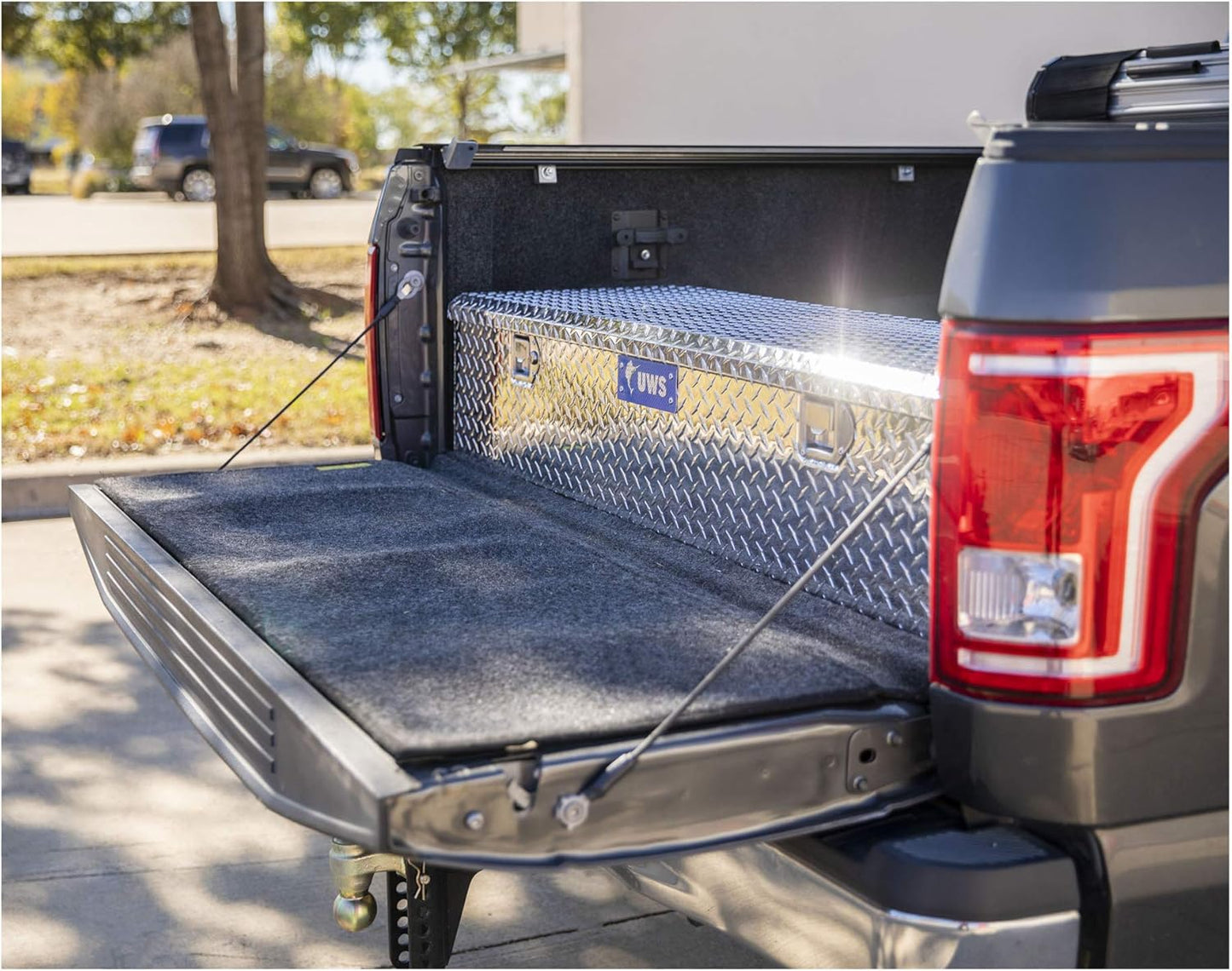 UWS EC20081 58" Heavy-Wall Aluminum 5th Wheel Truck Bed Tool Box with RigidCore Lid – Durable & Lockable Storage