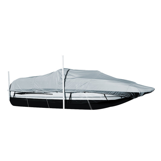 Carver by Covercraft 95120P-10 Performance Poly-Guard Styled-to-Fit Boat Cover for 20.5' Sterndrive Deck Boats - Grey