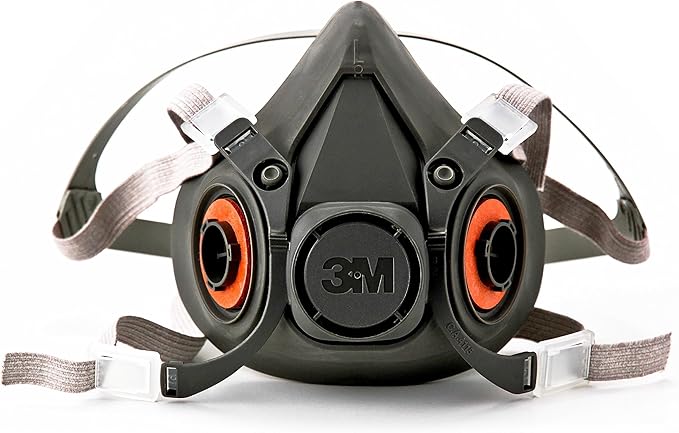 3M 6300 Half Facepiece Reusable Respirator – Large | NIOSH Approved for Dust, Gases, Vapors, Welding & Painting